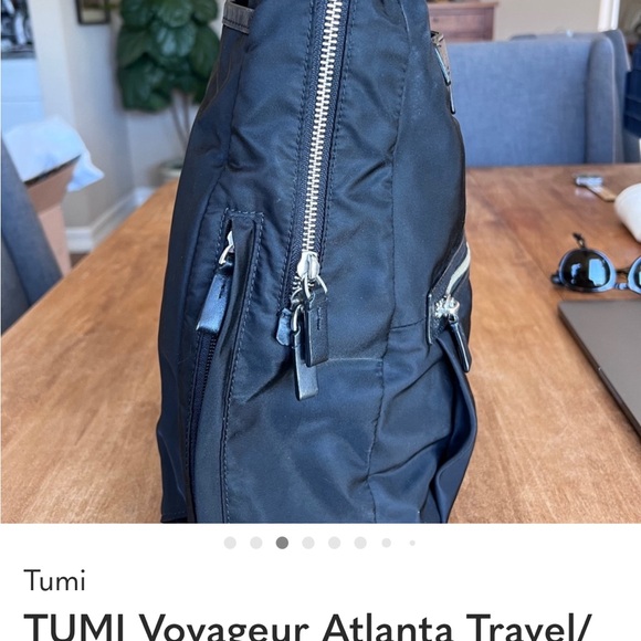 TUMI Voyageur Atlanta Travel/Business backpack in black - Picture 3 of 6